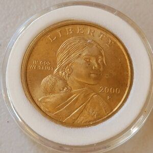 2000-P Sacagawea Gold One Dollar Coin in Protective Case